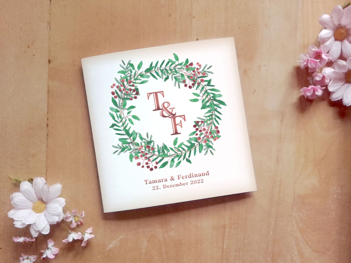 Winterliche Hochzeitsdesigns